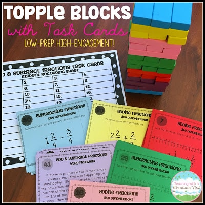 Using Topple Blocks with Task Cards 1 Topple2BBlocks2Bwith2BTask2BCards