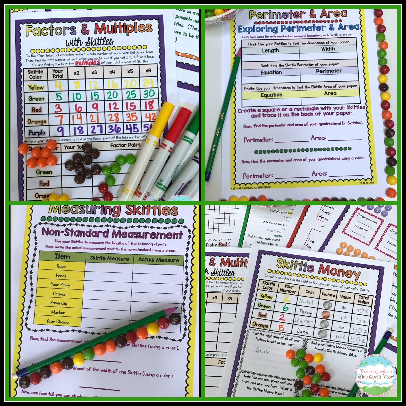 Skittles Math! 5 Skittles2BMath2BIdeas