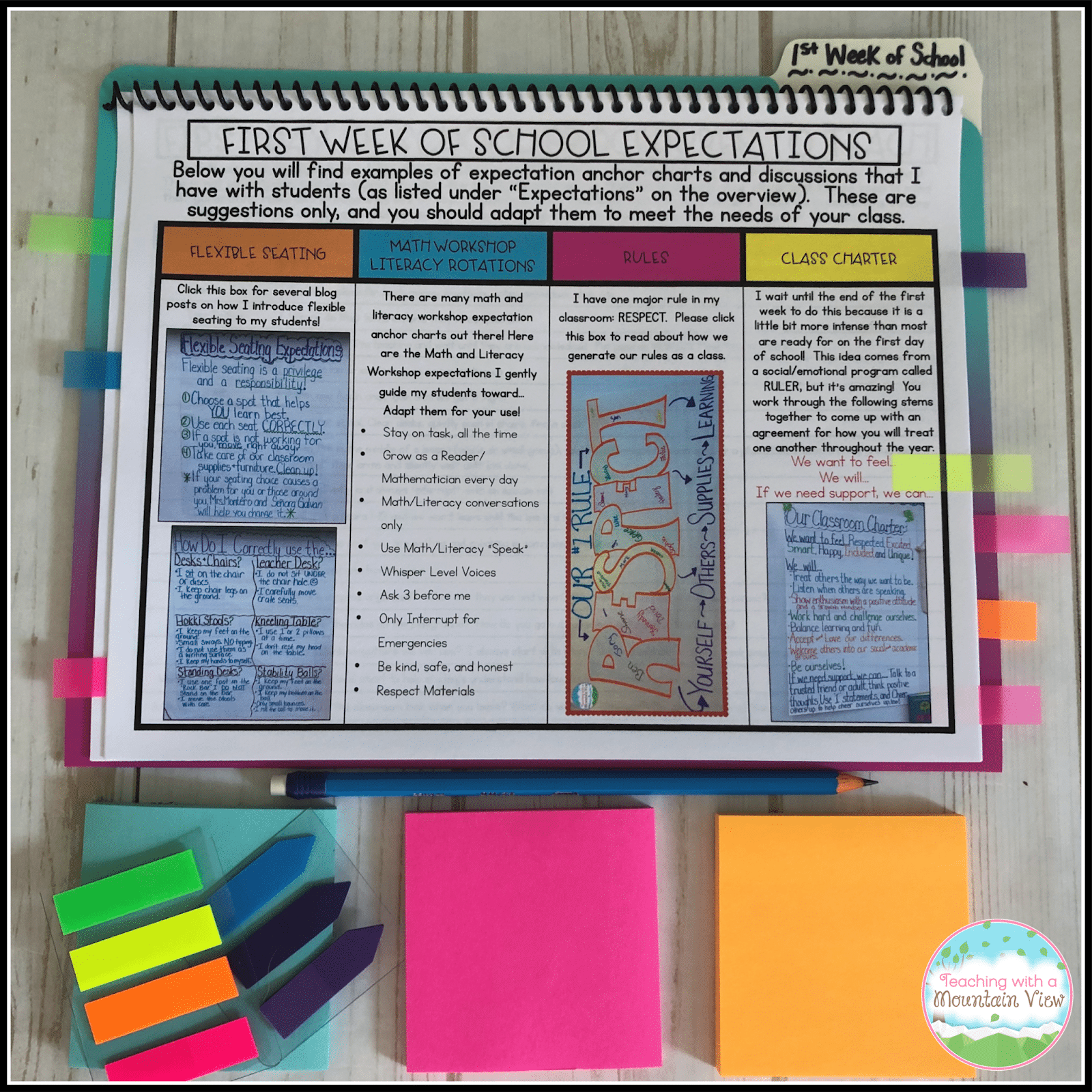 Free First Week of School Plans 8